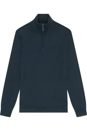 Lyle & Scott Strik, Herre, Blå, S, Uld, Stilfuld Pullover Sweater