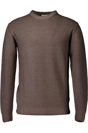 Gentiluomo Strik, Herre, Brun, L, Rund Hals Sweater Brun