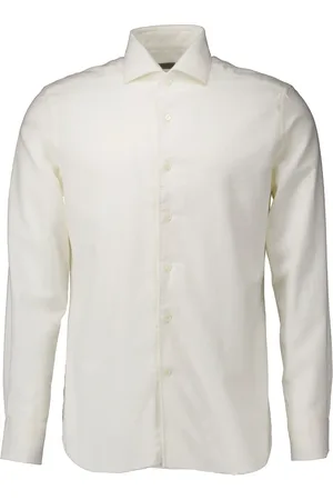 corneliani Skjorte, Herre, , S, Ecru Langærmet Skjorte