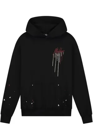 Malelions Sweathshirts & Hoodies, Herre, Sort, XL, Sort hættetrøje Mm1-Aw24-15