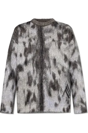 The Attico Strik, Dame, Grå, S, Trøje med mohair finish