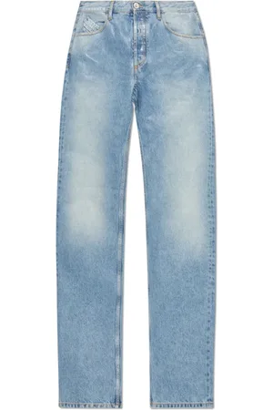 The Attico Jeans, Dame, Blå, W24, Bomuld, Jeans med logo