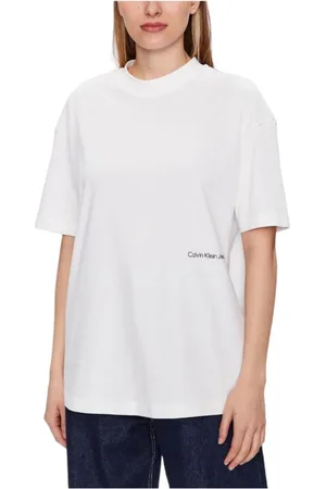 Calvin Klein Top, Dame, Hvid, XS, Bomuld, Gradient Photoprint Tee