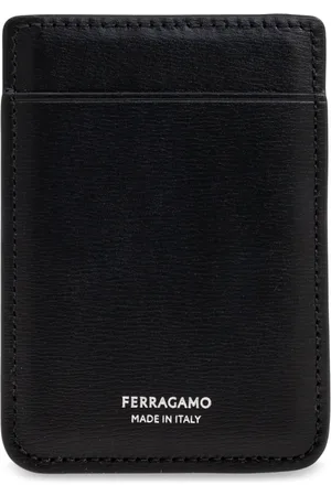 Salvatore Ferragamo Tilbehør, Herre, Sort, ONE SIZE, Etui med MagSafe