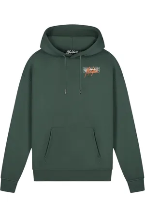 Malelions Sweathshirts & Hoodies, Herre, Grøn, XL, Uld, Grøn Hættetrøje Stilfuld Model