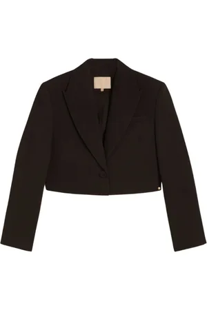Josh V Jakke, Dame, Brun, XL, Andy Sorte Blazere