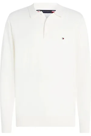 Tommy Hilfiger Top, Herre, Hvid, XL, Cashmere, Pima ORG CTN Cashmere Sweater
