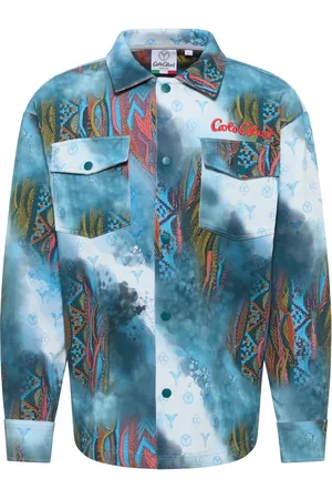 Carlo Colucci Jakke, Herre, Flerfarvet, 4XL, Sprayed Knit Distaso Skjorte