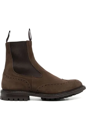 TRICKERS Sko, Herre, Brun, 43 1/2 EU, Læder, Beatles Commando Sole Læderstøvler