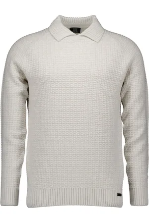 Genti Strik, Herre, Hvid, L, Uld, Off Sweater Stilfuldt Model