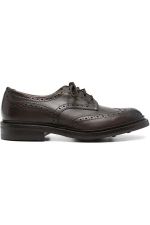 TRICKERS Sko, Herre, Brun, 45 1/2 EU, Læder, Espresso Brændte Snøresko