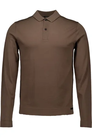 Genti Top, Herre, Brun, M, Brun Polo Skjorte