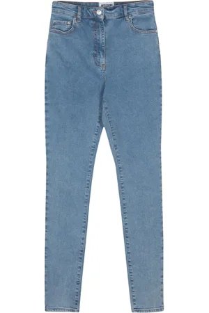 Moschino Jeans, Dame, Blå, W28, Bomuld, Blå Skinny Jeans Casual Stil