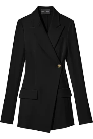 Proenza Schouler Jakke, Dame, Sort, XS, Polyester, Sort Crepe Blazer