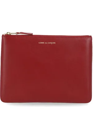Comme des Garçons Tilbehør, unisex, Rød, ONE SIZE, Læder, Rød Læder Pochette Taske