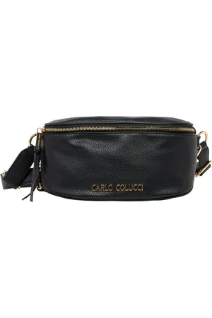 Carlo Colucci Taske, Dame, Sort, ONE SIZE, Uld, Urban Slingbag med praktisk funktionalitet