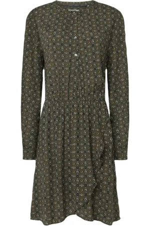 Pepe Jeans Kjole, Dame, Grøn, XS, Uld, Elegant Viskosekjole til Kvinder