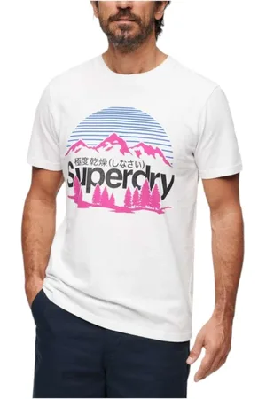 Superdry Top, Herre, Hvid, XL, Uld, Great Outdoors T-shirt