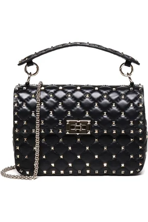 VALENTINO GARAVANI Taske, Dame, Sort, ONE SIZE, Sort Lammskind Kædetaske