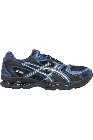 Asics Sport, Herre, Sort, 37 EU, Mesh Panel Sneakers med Gel Teknologi