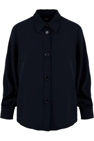 Aspesi Bluser & Skjorter, Dame, Blå, XS, Marineblå Kvinders Skjorte Model 5413