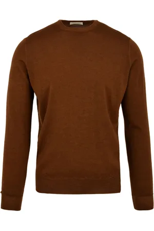 FILIPPO DE LAURENTIIS Strik, Herre, Brun, 3XL, Rust Sweater Model Gc1Ml Rm16Rv