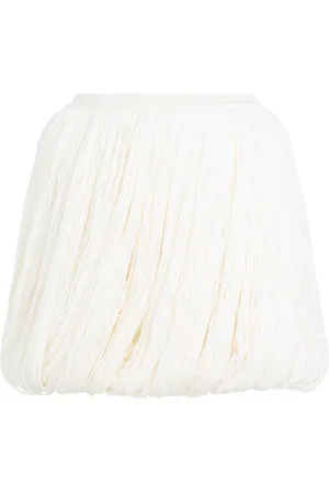 Alaïa Nederdel, Dame, Hvid, S, Uld, Hvid Uld Nederdel Elegant Stil