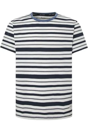 Pepe Jeans Top, Herre, Blå, L, Bomuld, Klassisk Bomuld T-shirt til Mænd
