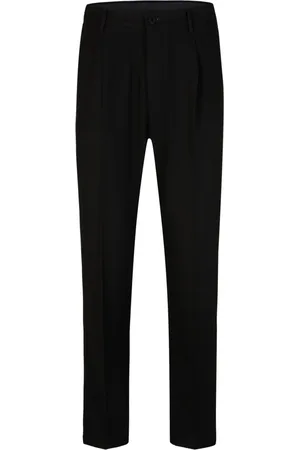 JOOP! Bukser, Herre, Sort, W36 L34, Sort chino stil bukser med elastisk talje
