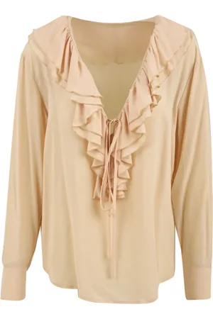 Douuod Woman Bluser & Skjorter, Dame, Brun, S, Pudder Skjorter Alya Dd11 04 Model