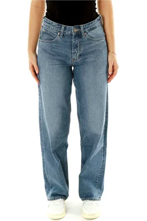 Lee Jeans, Dame, Blå, W30 L33, Denim, Klassiske Loose Fit Denim Jeans