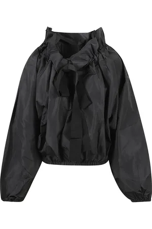 Patou Bluser & Skjorter, Dame, Sort, 2XS, Polyester, Sort Ikonisk Volumen Top Skjorte