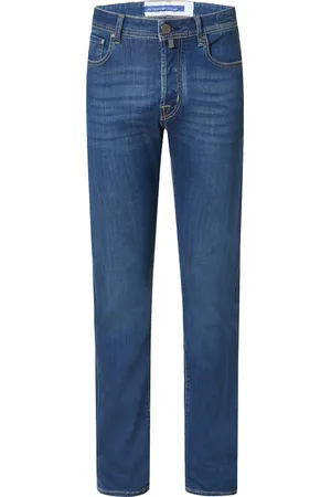 Jacob Cohen Jeans, Herre, Blå, W35, Bomuld, Slim Fit Bard Jeans