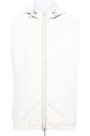 ELEVENTY Jakke, Herre, Hvid, L, Polyester, Ærmeløs Quiltet Vest