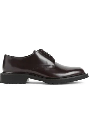 Saint Laurent Sko, Herre, Brun, 41 EU, Læder, Brun Lukkede Lædersko