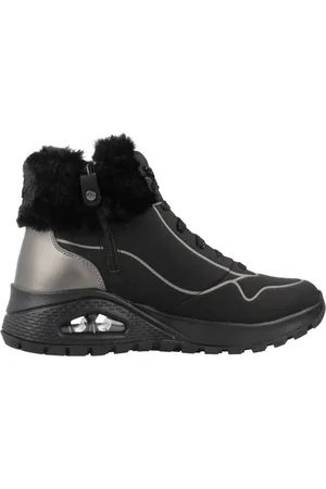 Skechers Sko, Dame, Sort, 38 EU, Uld, Robuste Vinterstøvler