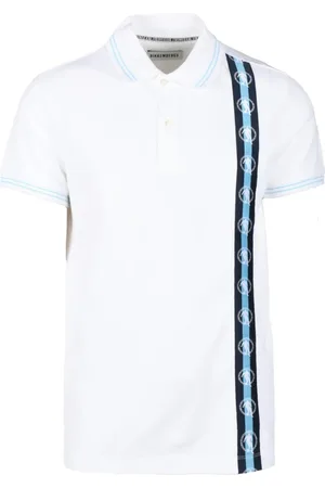 Bikkembergs Top, Herre, Hvid, M, Bomuld, Bomuld Elastan Polo Skjorte