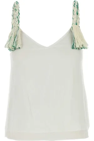 J.W.Anderson Top, Dame, Hvid, XS, Tyl, Elegant Hvid Tyl Top