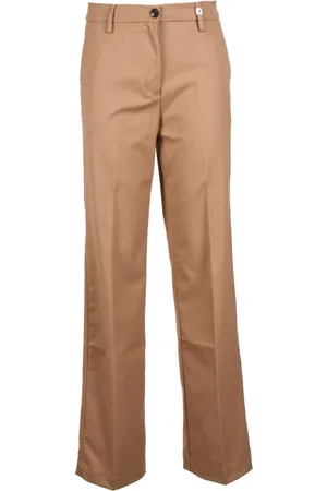MYTHS Bukser, Dame, Brun, XS, Uld, Elegant Stretch Bukser