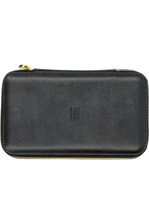 By Malene Birger Tilbehør, Dame, Sort, ONE SIZE, Uld, Sort håndtaske med præget monogram