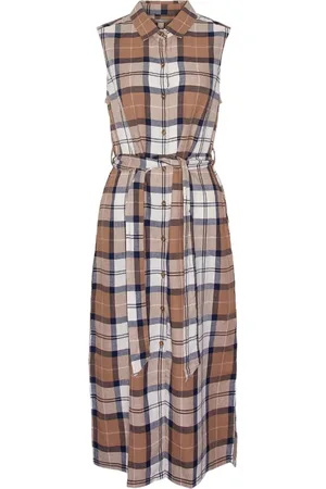 Barbour Kjole, Dame, Flerfarvet, M, Uld, Multifarvede Stilfulde Kjoler