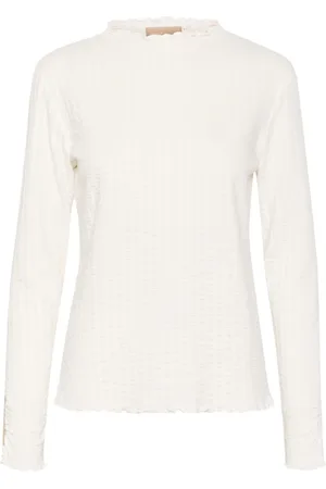 Karen by Simonsen Top, Dame, , XS, Ribtop med krøllede kanter