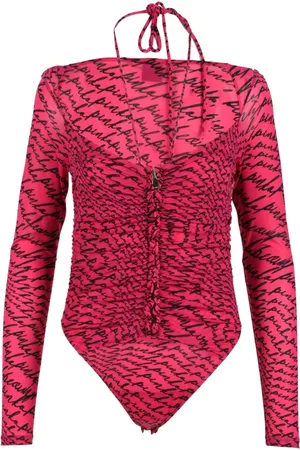 Pinko Top, Dame, Rød, XS, Elegant Body med strækbart stof