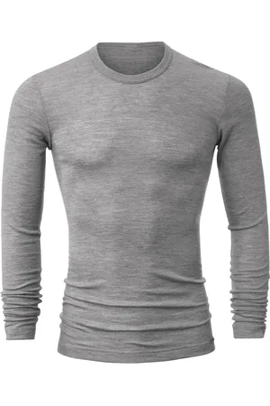 Calida Top, Herre, Grå, XL, Langærmet T-shirt