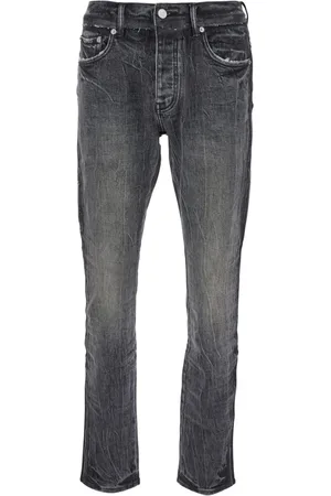 Purple Brand Jeans, Herre, Sort, W33, Sort Skinny Jeans med Faded Effekt