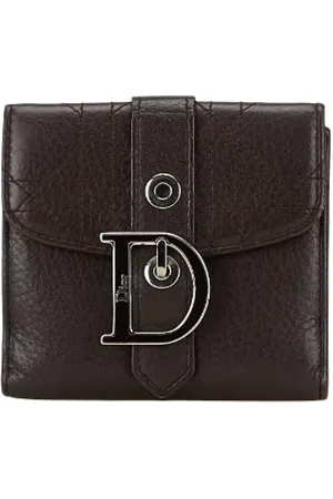 Dior Pre-owned, Dame, Brun, ONE SIZE, Pre-owned Laeder punge
