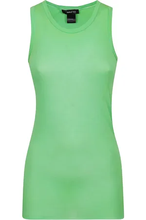 AVANT TOI Top, Dame, Grøn, XS, Bomuld, Bomuld Top Fremstillet i Italien