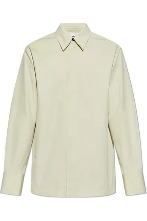 Jil Sander Skjorte, Herre, Grøn, XL, Bomuld, Bomuldsskjorte