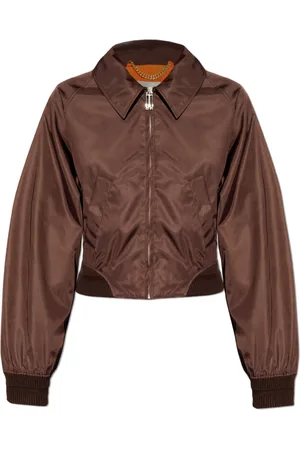 Victoria Beckham Jakke, Dame, Brun, L, Uld, Kort jakke