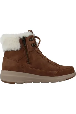 Skechers Sko, Dame, Brun, 38 EU, Uld, Glacial Ultra Vinterstøvler